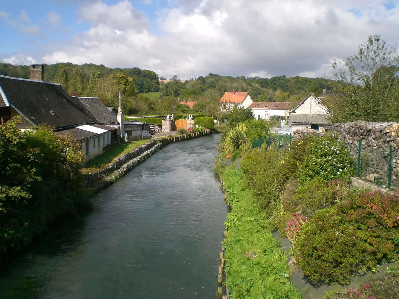La Scie à Tourville-sur-Arques - vers l'aval