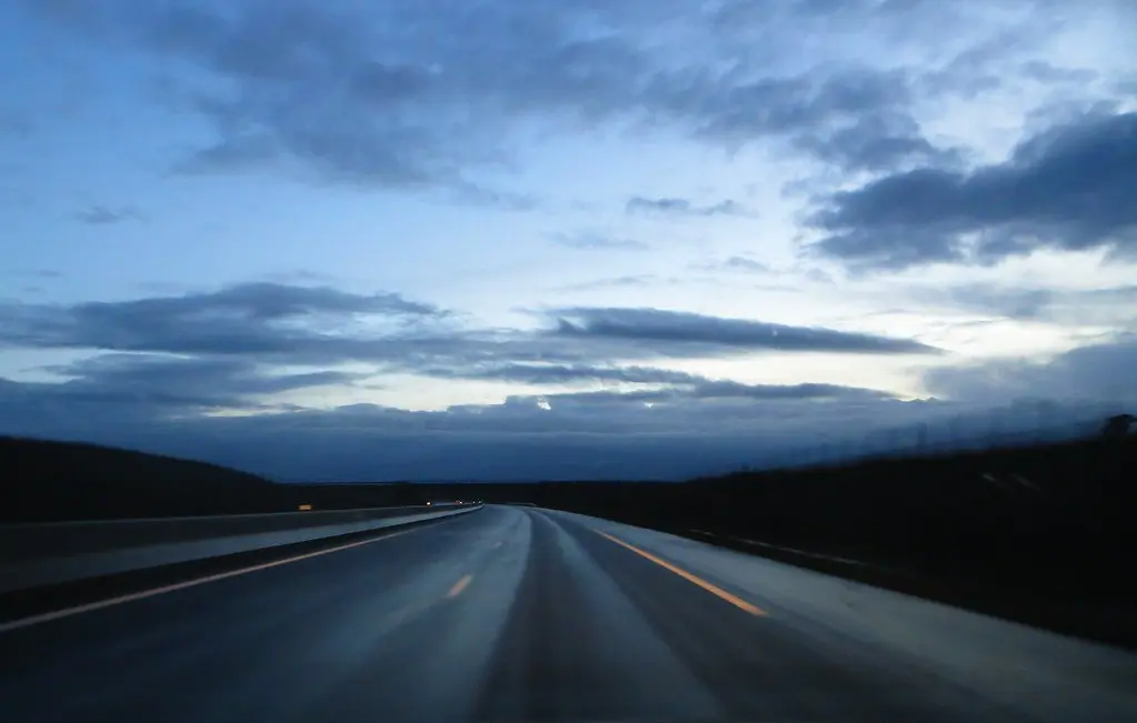 Autoroute A65 après Aire-sur-l'Adour, Landes, Aquitaine, France.