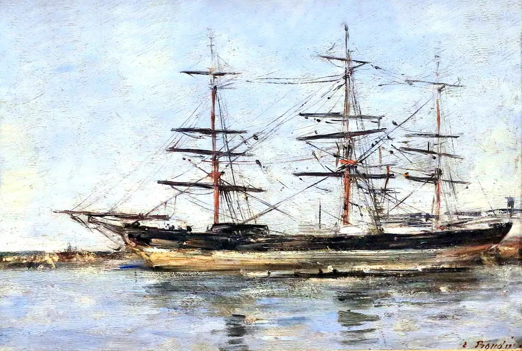 IMG_1483 Eugène Boudin. 1824-1898. Paris. Marine. Angoulême. Musée des Beaux Arts