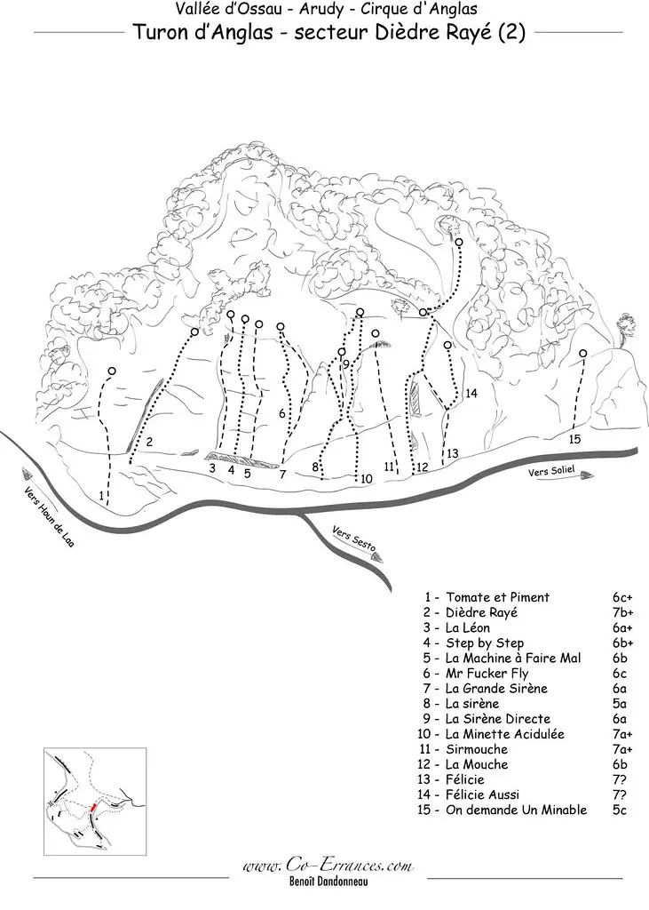 Secteur Dièdre Rayé (Cirque d'Anglas - Arudy)