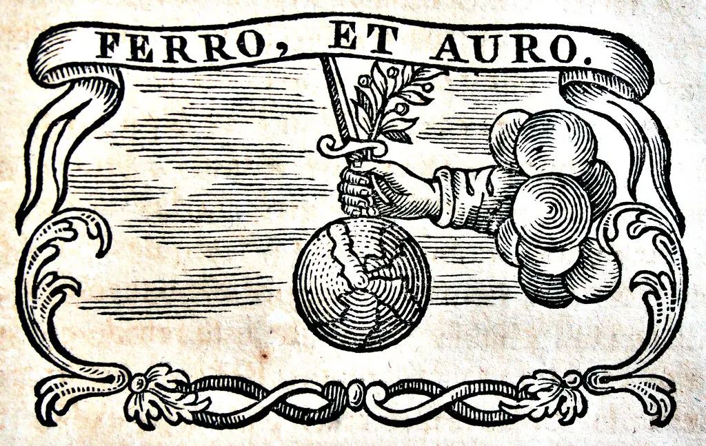 'Ferro et, auro'.
