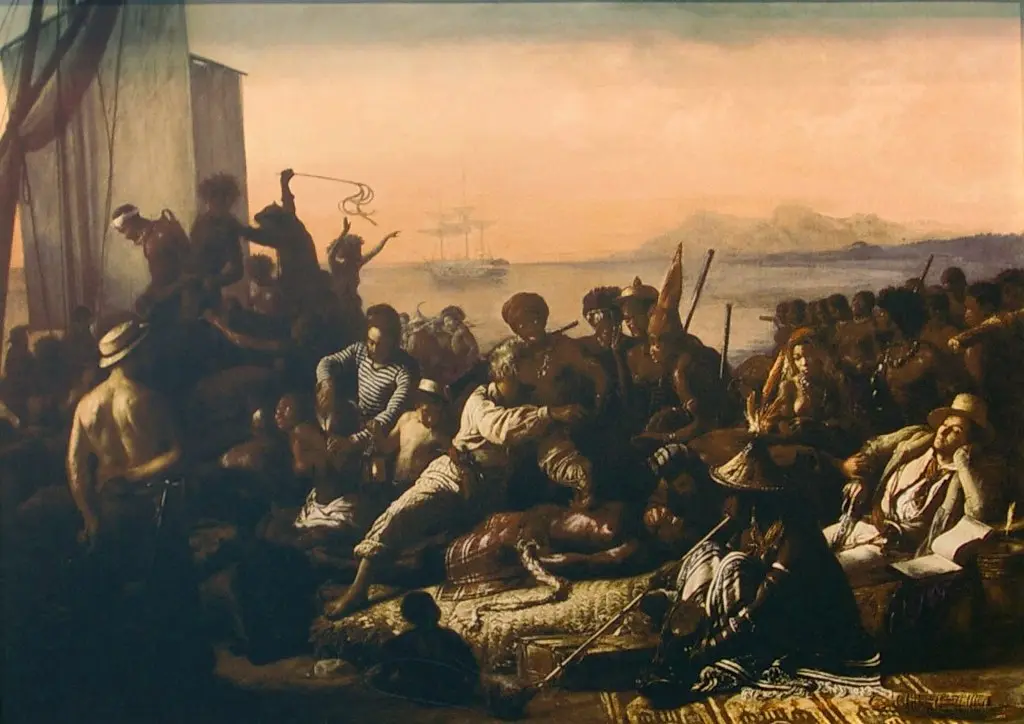 The Slave Trade - Auguste Francois Biard, 1840