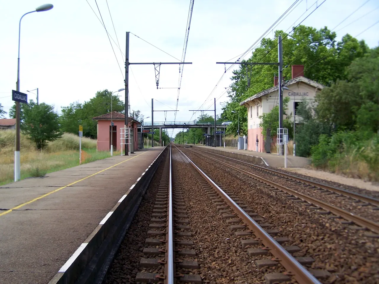 Cadaujac Gare Voies vers Bdx