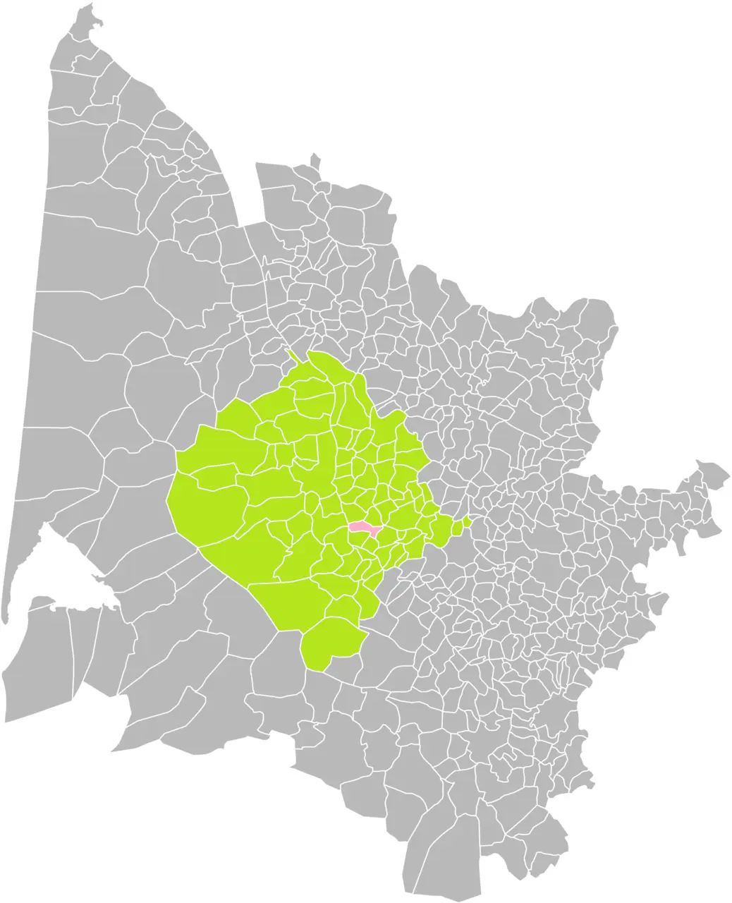 Camblanes-et-Meynac (Gironde) dans son Arrondissement
