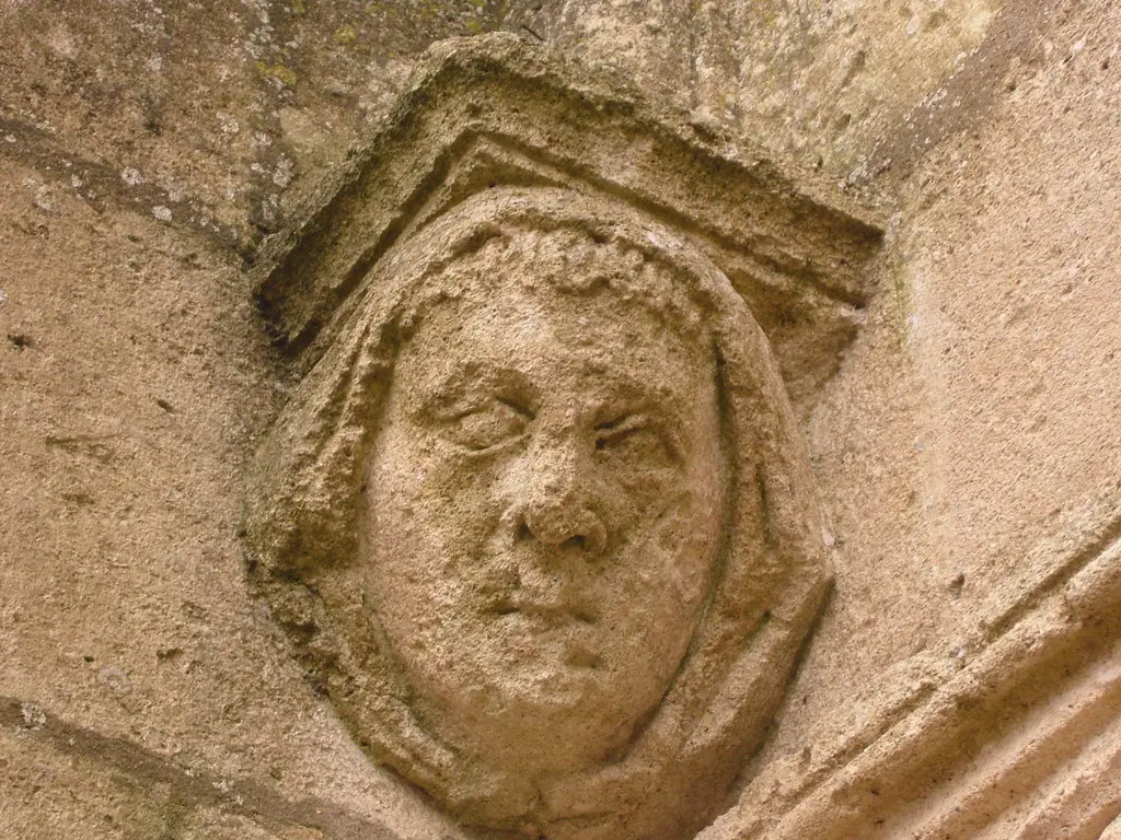 Captieux : l'église, détail