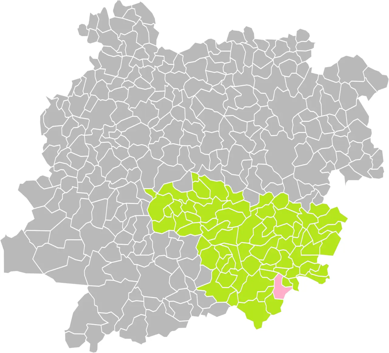 Caudecoste (Lot-et-Garonne) dans son Arrondissement