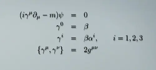 Dirac equation