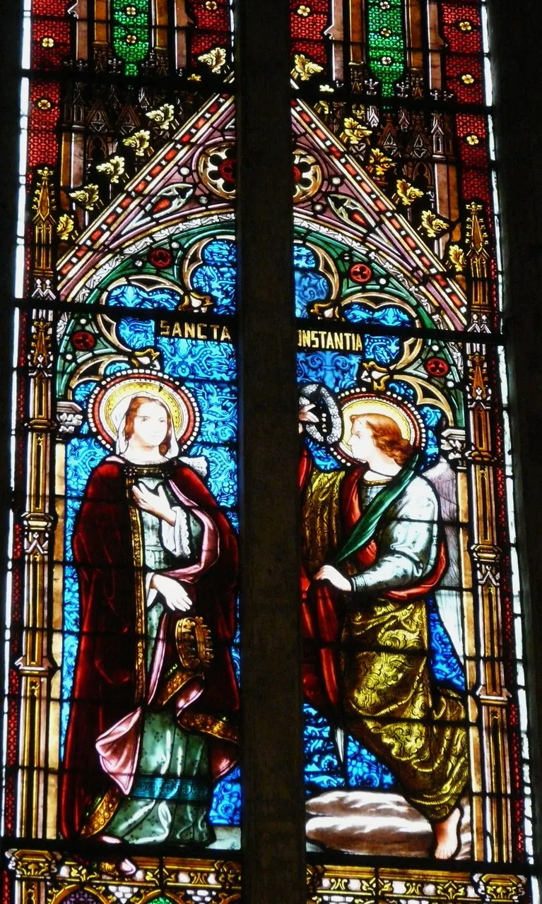 Excideuil église vitrail choeur (7)
