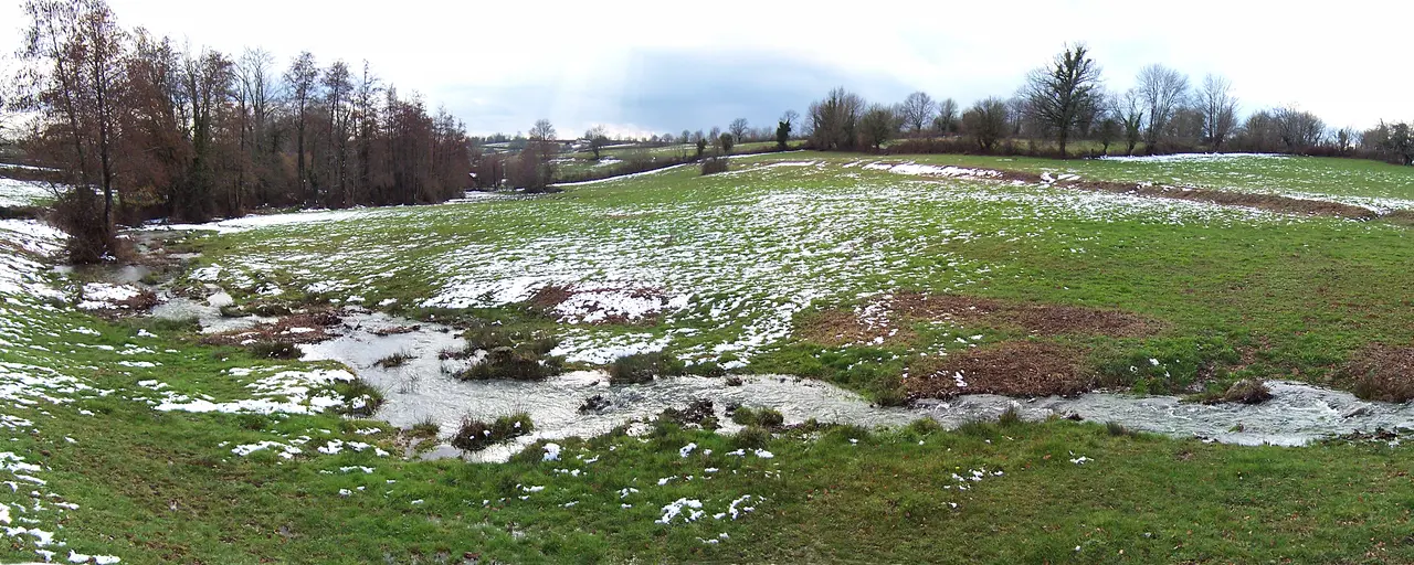 France - Deux-Sèvres - Exireuil - La campagne après la neige
