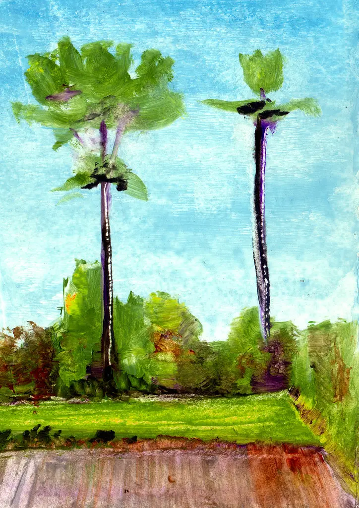 Parlebosq, deux pins vers Gabarret