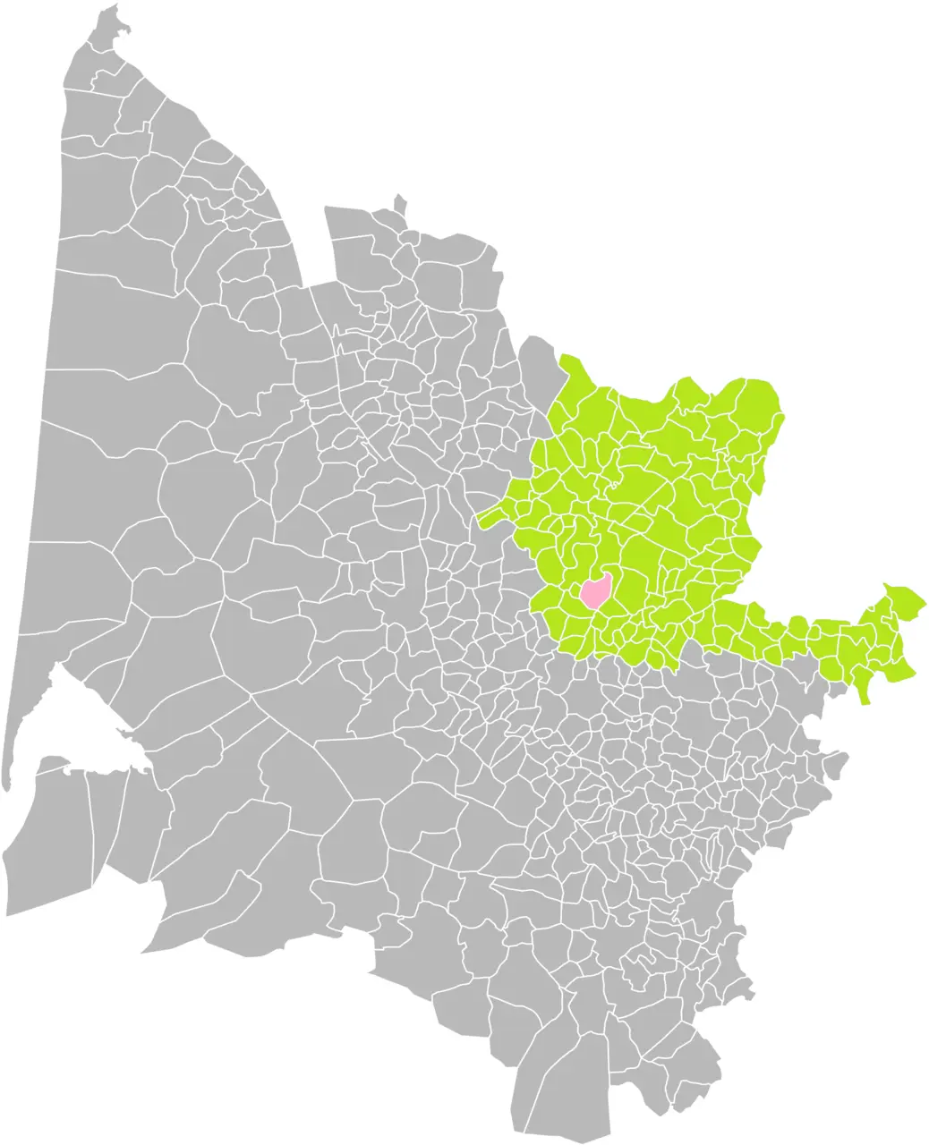Génissac (Gironde) dans son Arrondissement