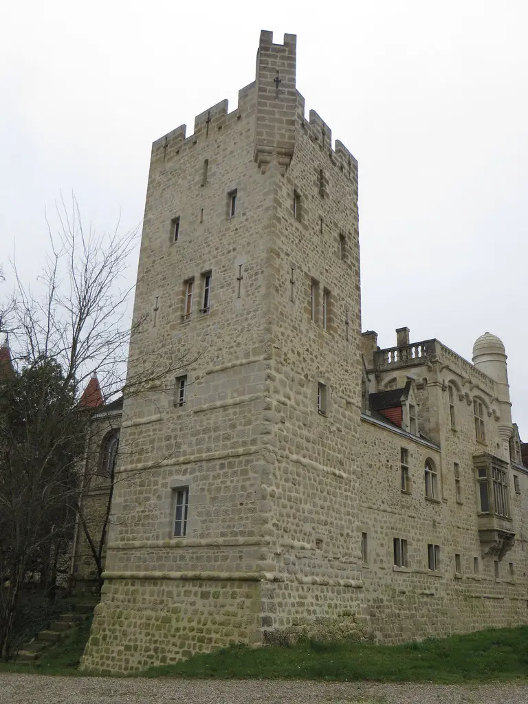 Donjon du château de Grignols (XVe, XVIe, XIXe), Grignols, Landes de Gascogne, Gironde, Aquitaine, France.