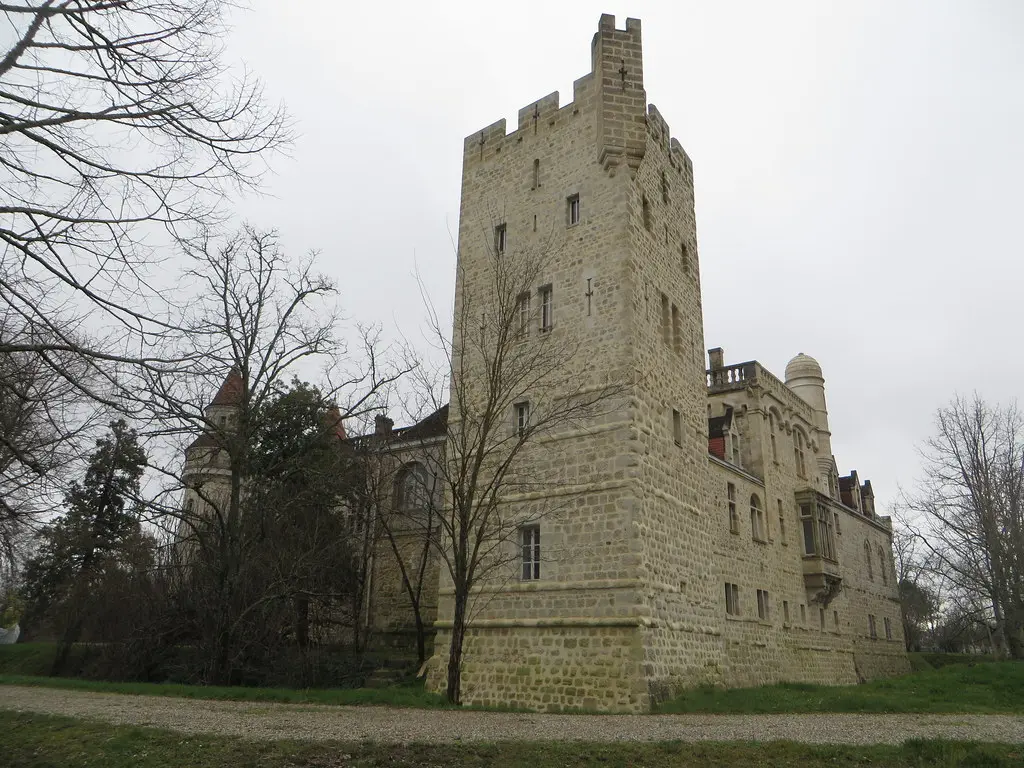 Château de Grignols (XVe, XVIe, XIXe), Grignols, Landes de Gascogne, Gironde, Aquitaine, France.