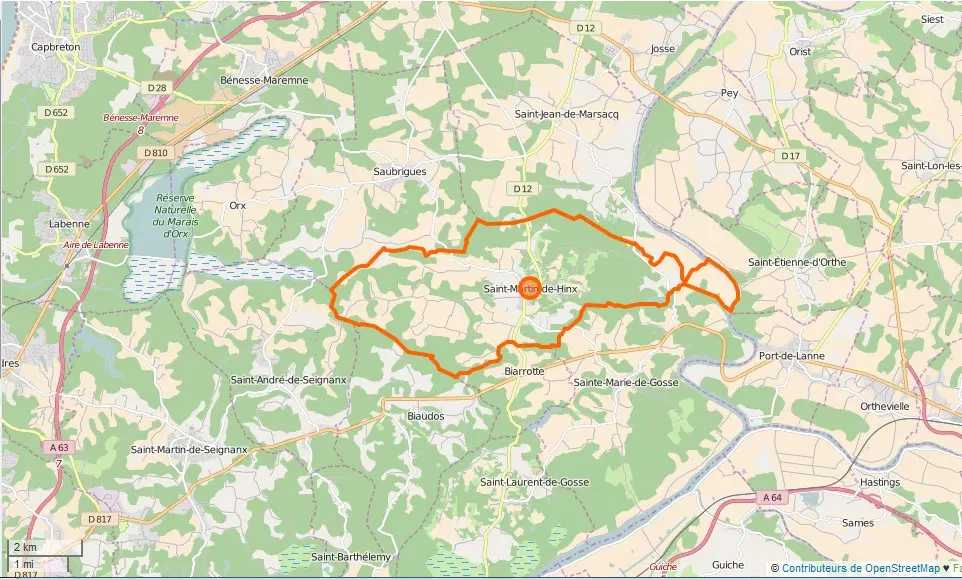Saint-Martin-de-Hinx Limite communale