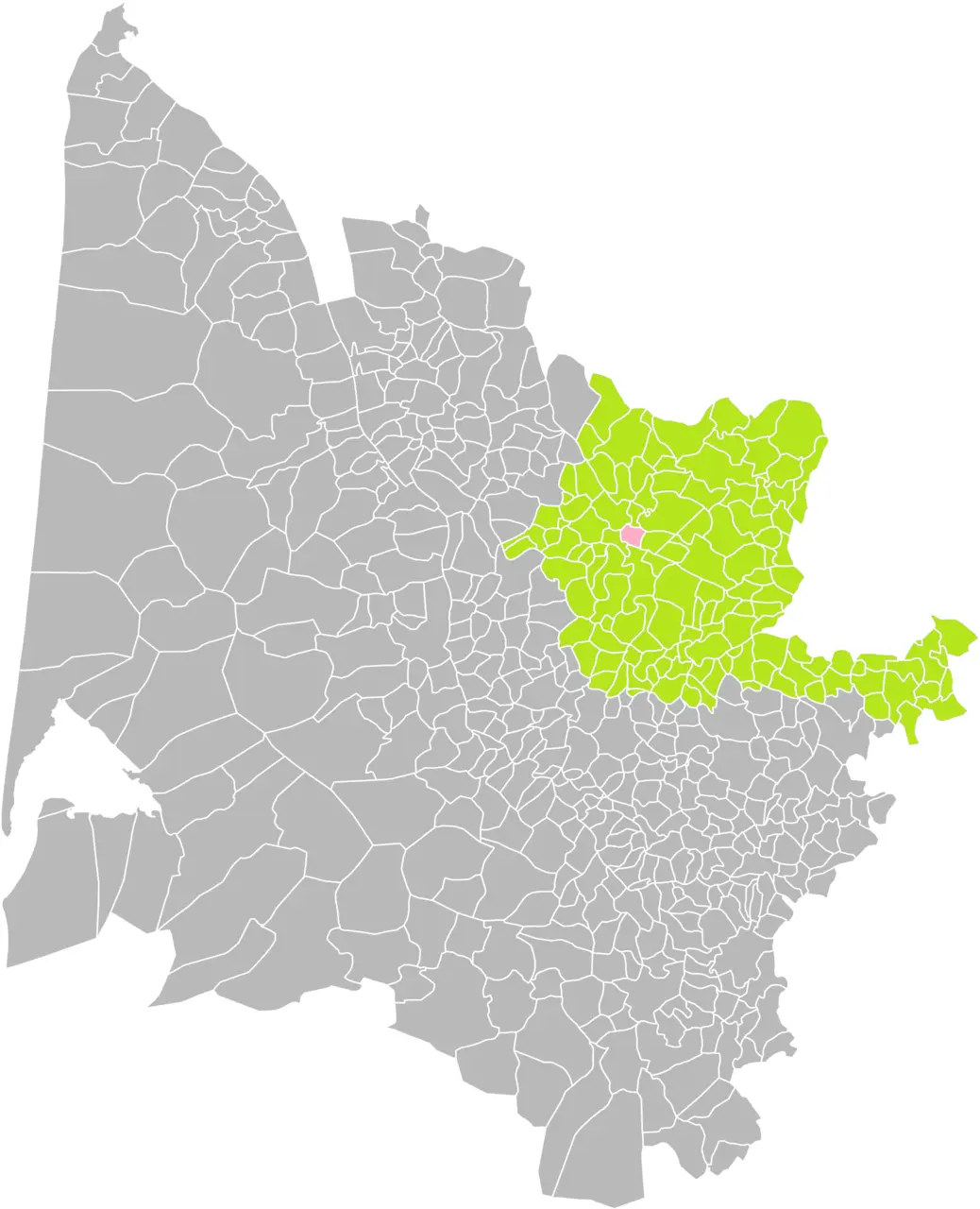 Les Billaux (Gironde) dans son Arrondissement