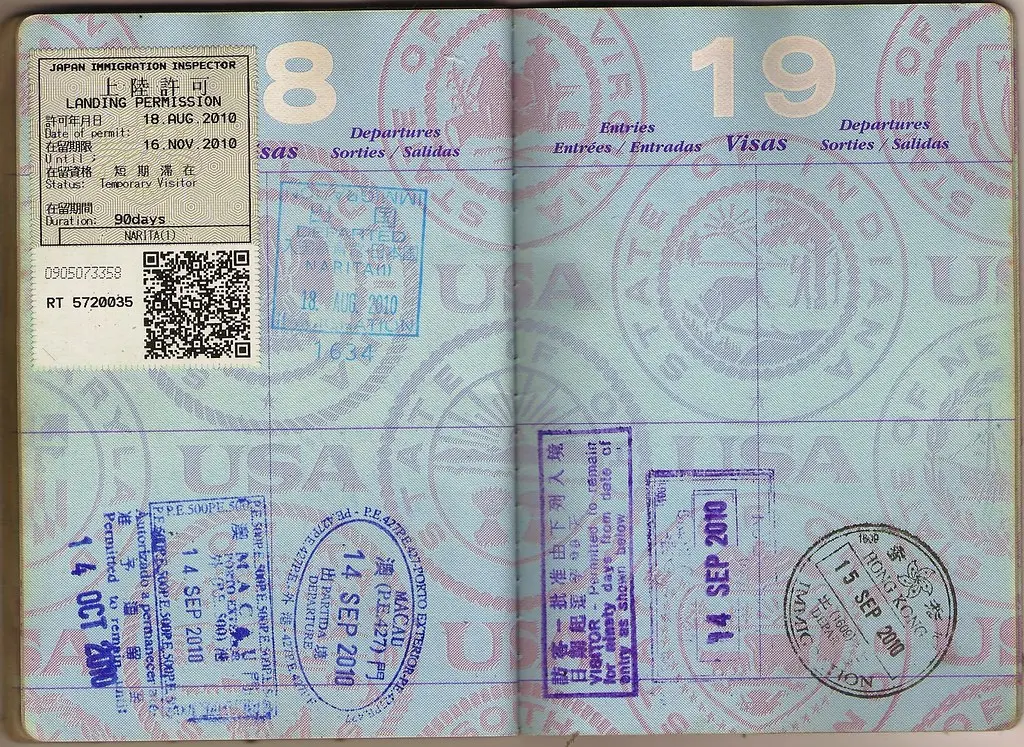 US Passport: Japan, Macau, Hong Kong
