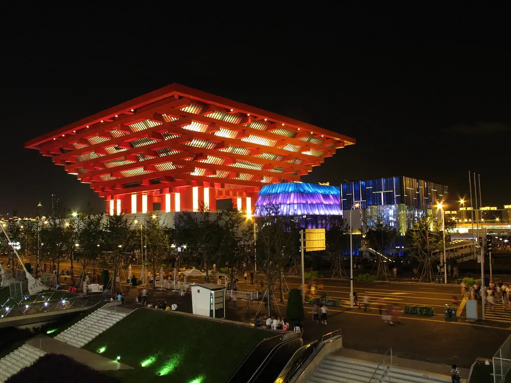 China pavilion together with Hongkong & Macau