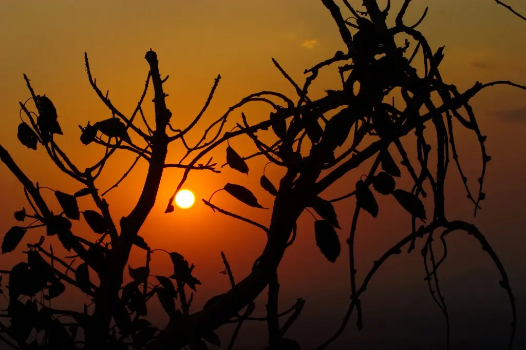 sun set from Matha top