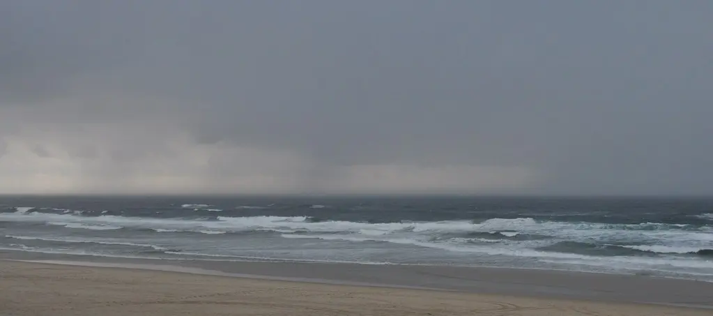 L'océan Atlantique, Mimizan-plage, Landes, Aquitaine, France.