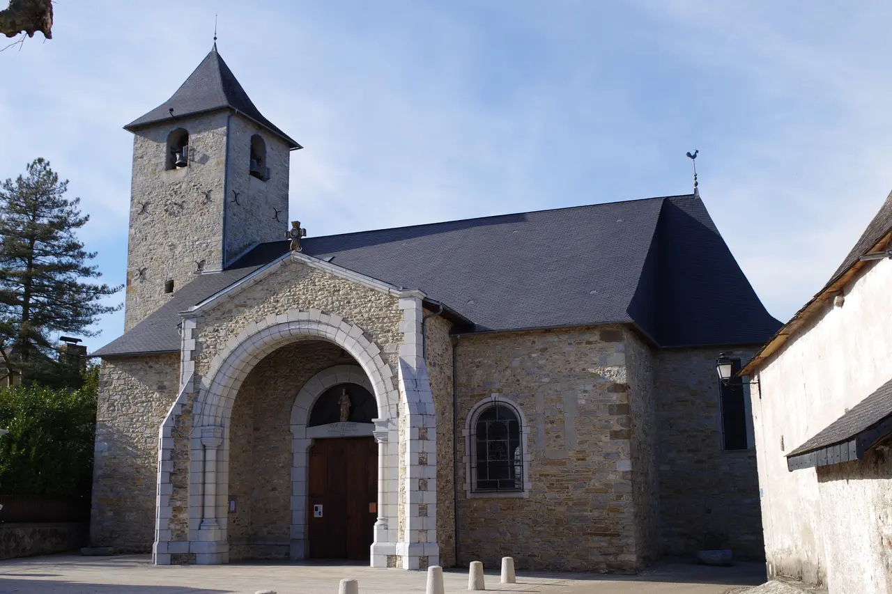 Ogeu-les-Bains, Pyrénées atlantiques, France, église Saint-Just IMGP0250