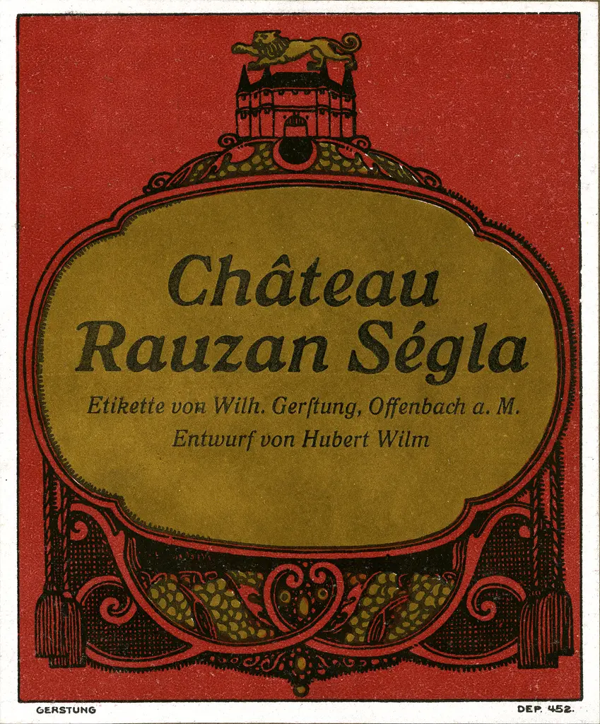 Château Rauzan-Ségla, wine label