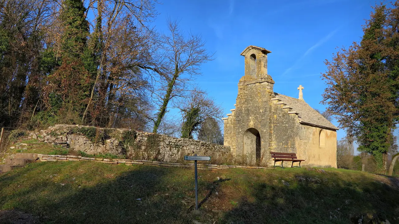 Chambornay-lès-Bellevaux, la chapelle Saint Justin