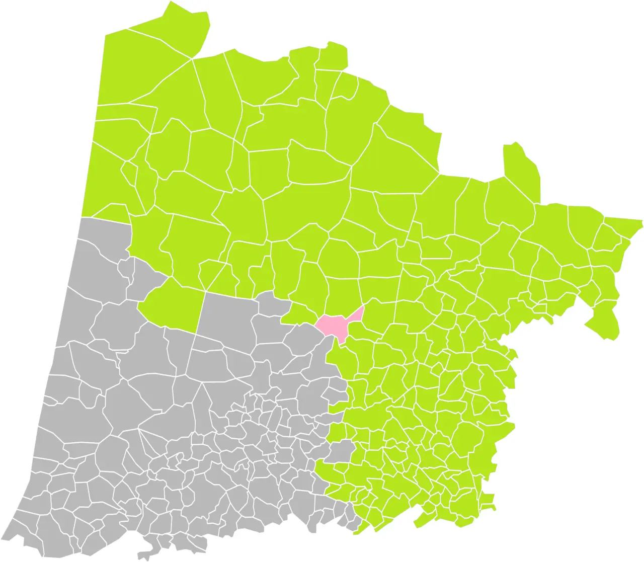 Saint-Martin-d'Oney (Landes) dans son Arrondissement