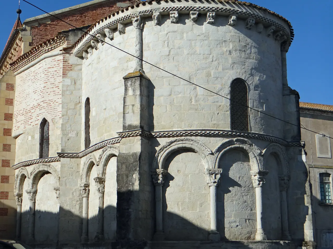 Sainte-Livrade-sur-Lot - Église Sainte-Livrade - Chevet -1