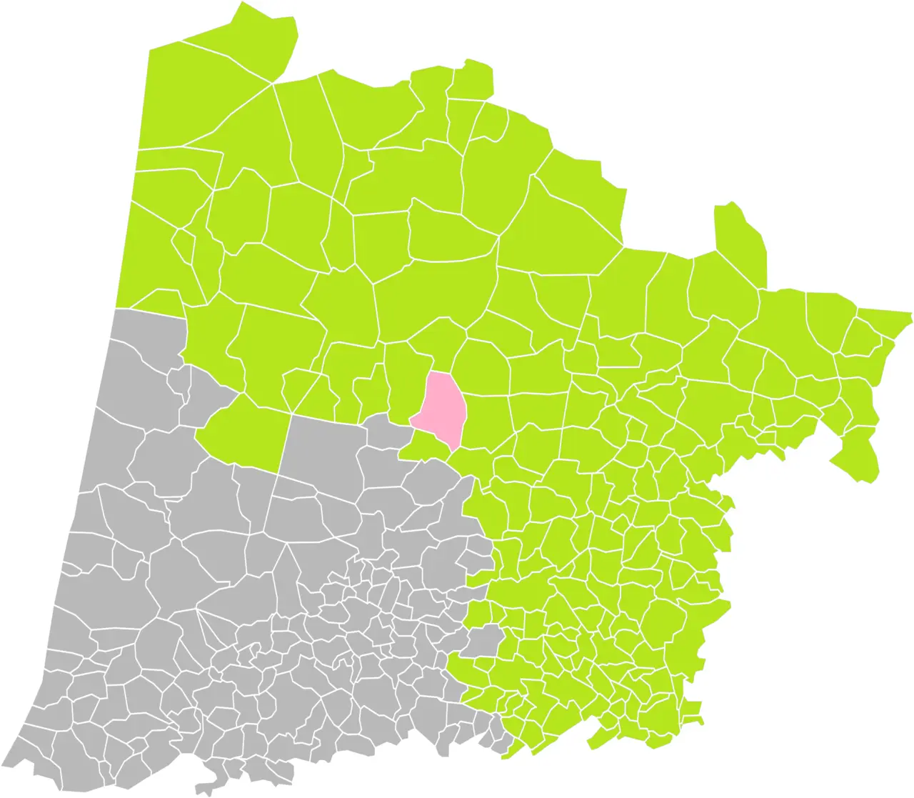 Ygos-Saint-Saturnin (Landes) dans son Arrondissement