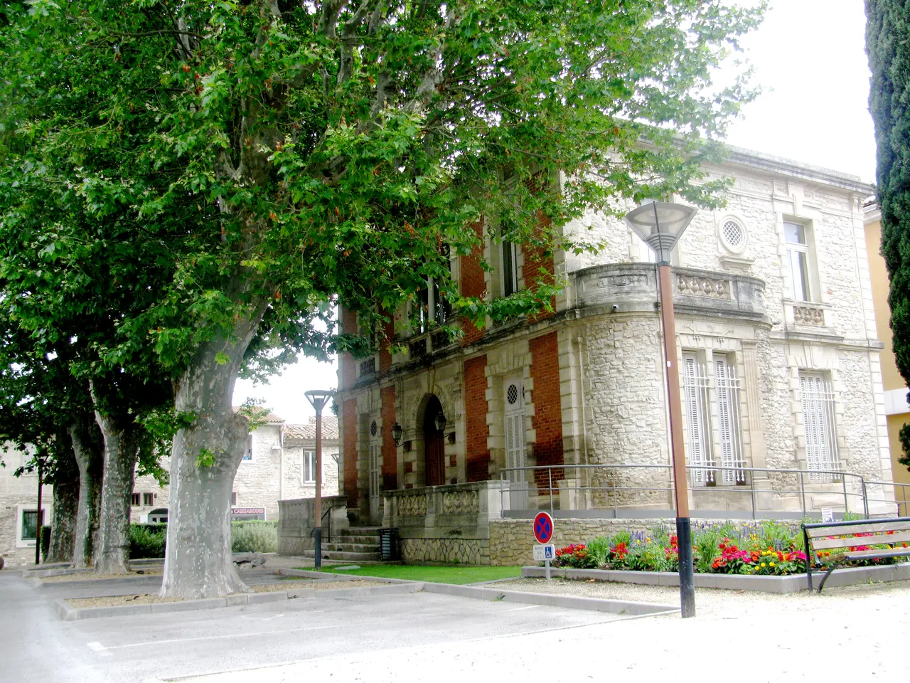 Caissargues Mairie et platanes