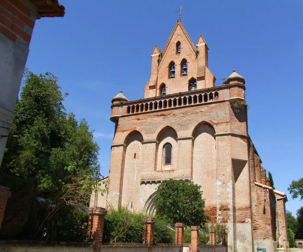 Gaillac-Toulza 31550. L'église saint Étienne du XIVe siècle.