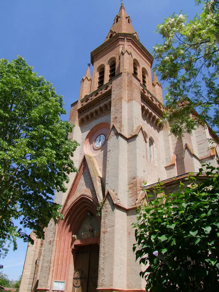 Grépiac 31190.L'église St martin (1872).