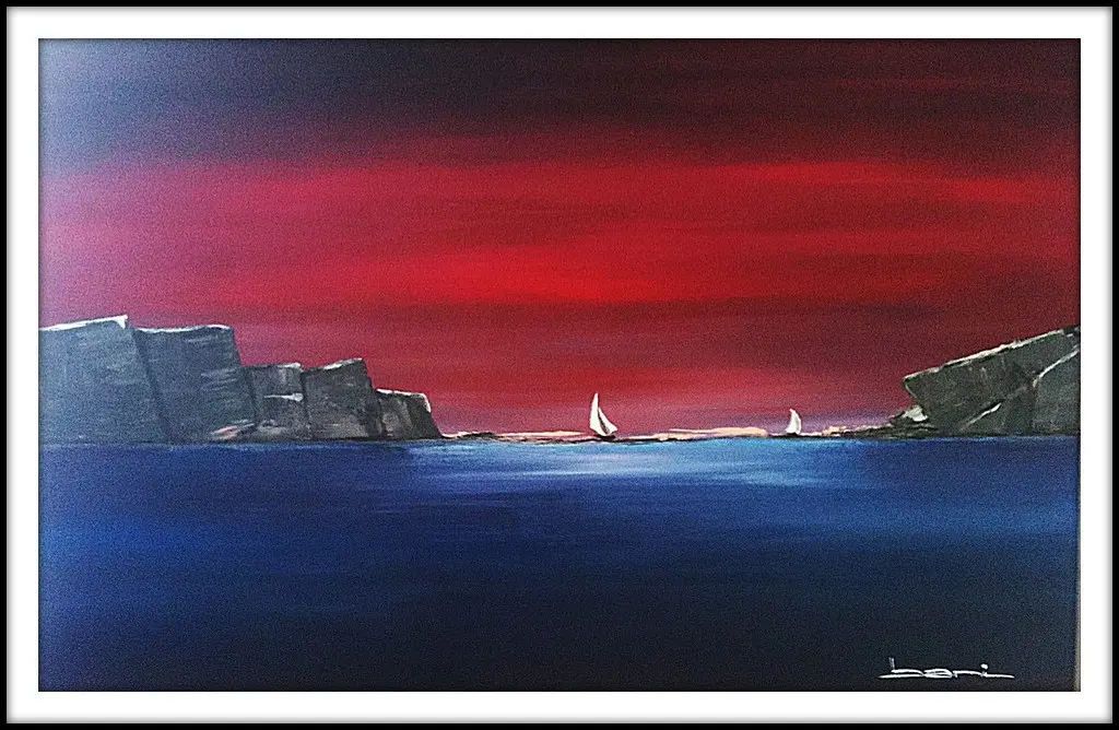 2010.#01 - sans titre - 70 x 100 cm - acrylique sur toile - pinceau et couteau - Nadine C. Péchabou Haute-Garonne
