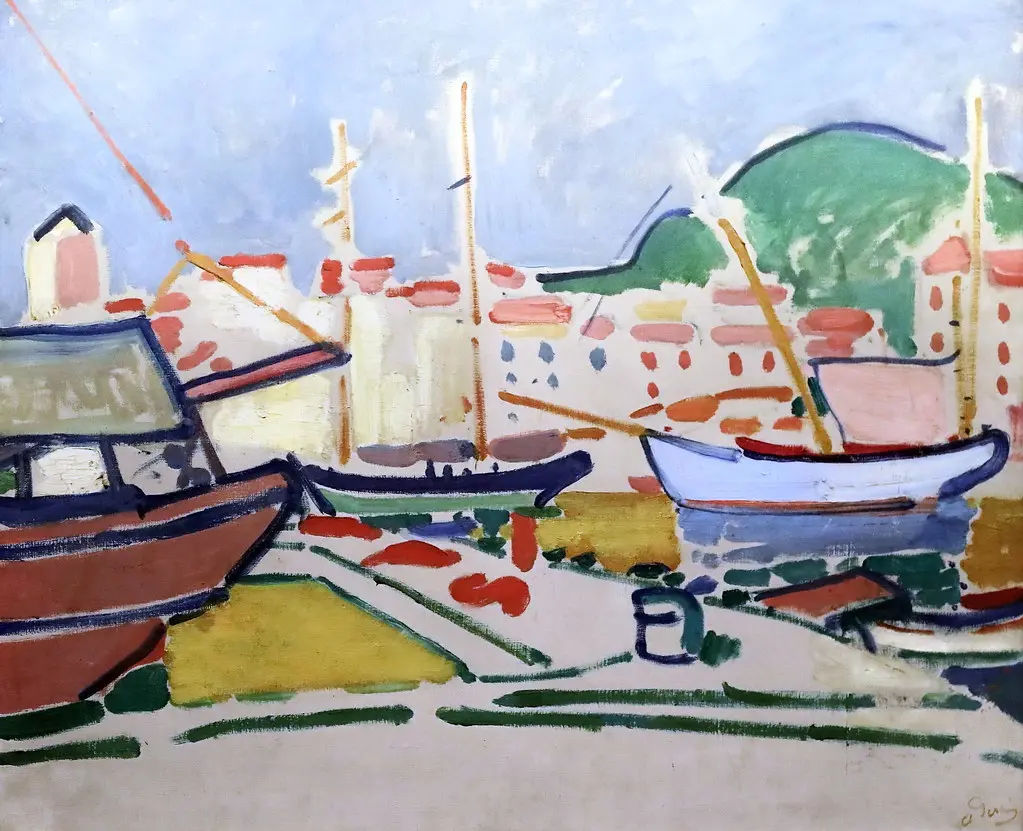 IMG_8007 André Derain. 1880-1954. Paris. Port Vendres. 1905. (Collection Chtchoukine. Saint Pétersbourg. Ermitage. Exposition temporaire Fondation Louis Vuitton. Paris. )