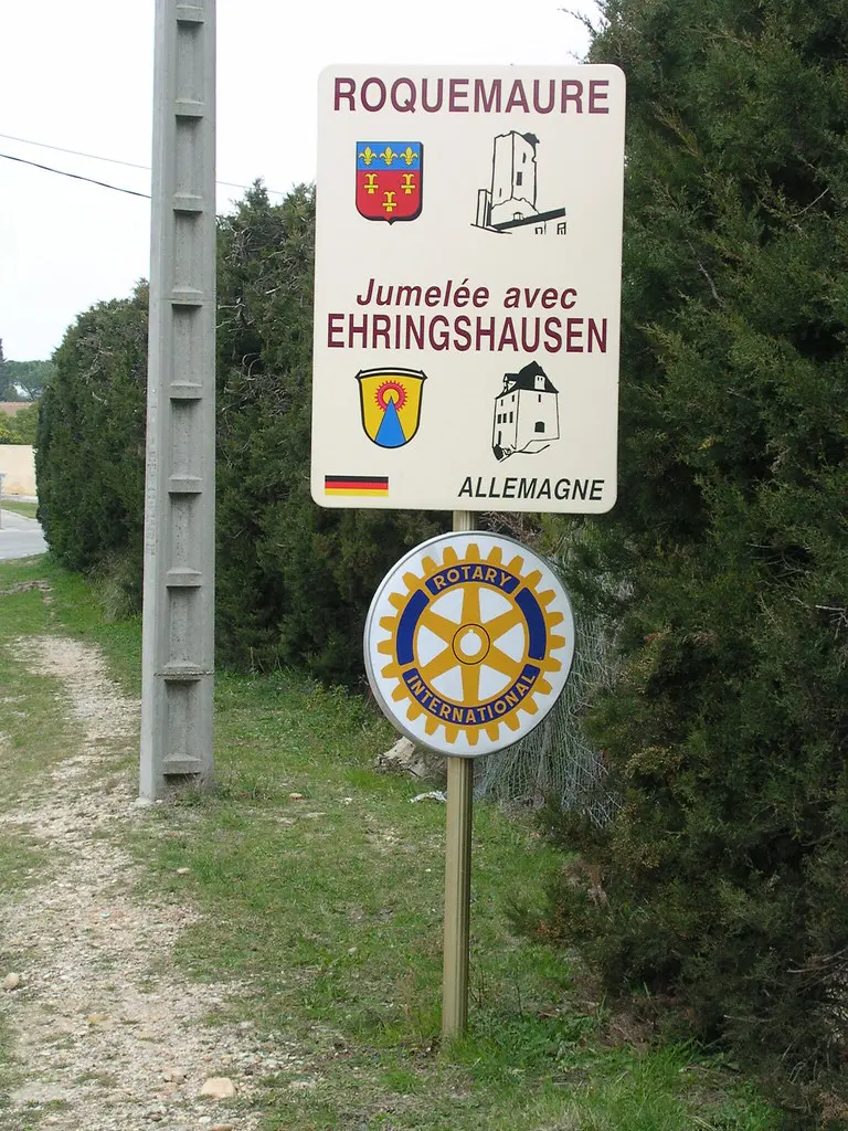 panneau d'entrée de ville (ROCHEFORT-DU-GARD,FR30)