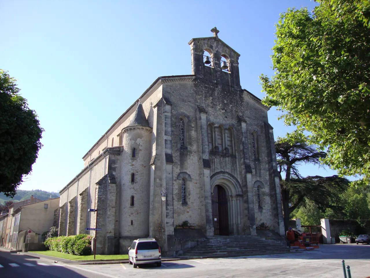 Sorèze (Tarn, Fr) église, façade