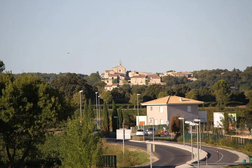 Teyran vu du parc de Bocaud