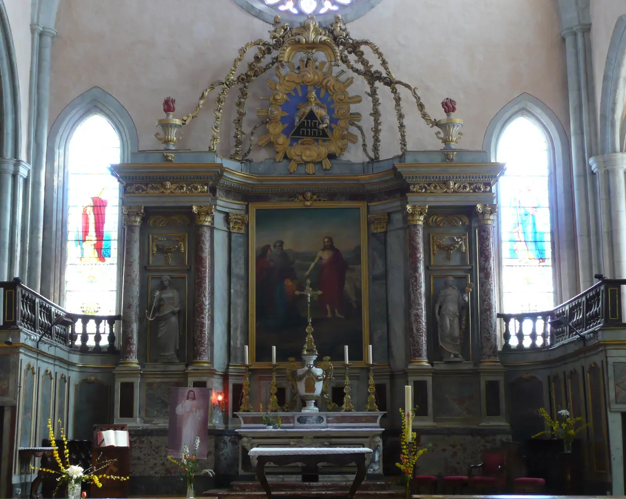 Choeur de l'ancienne cathédrale Saint-Sauveur de Vabres-l'Abbaye(Aveyron)