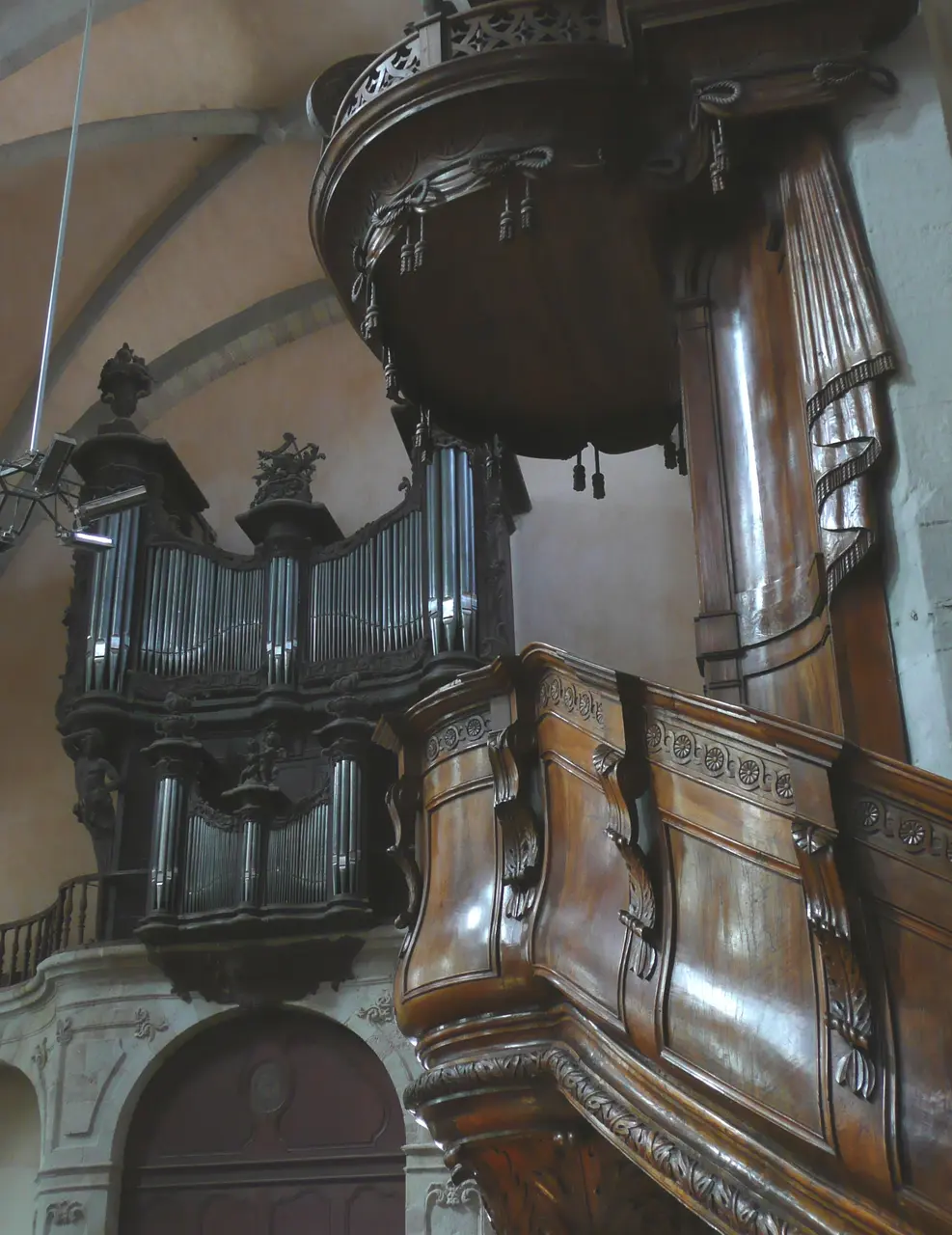 Orgue de l'ancienne cathédrale St Sauveur de Vabres l'Abbaye(Aveyron) J.B.Micot1762f