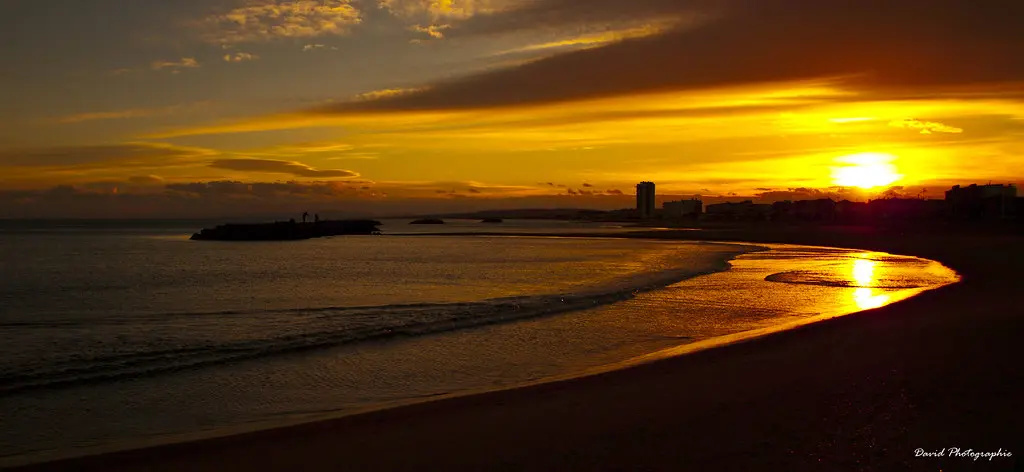 coucher céleste à Valras Plage