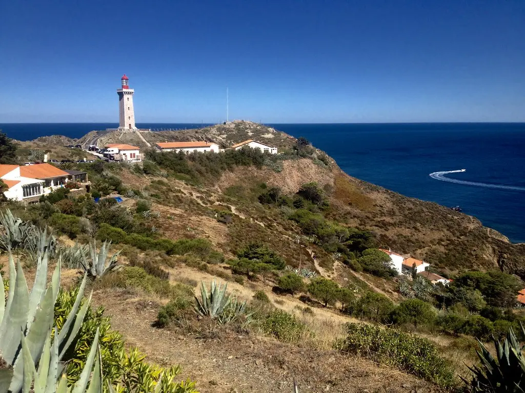 Lighthouse at Cap Bear, Port-Vendres, France