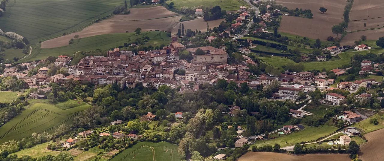 Verfeil (Haute-Garonne) aerial east exposure