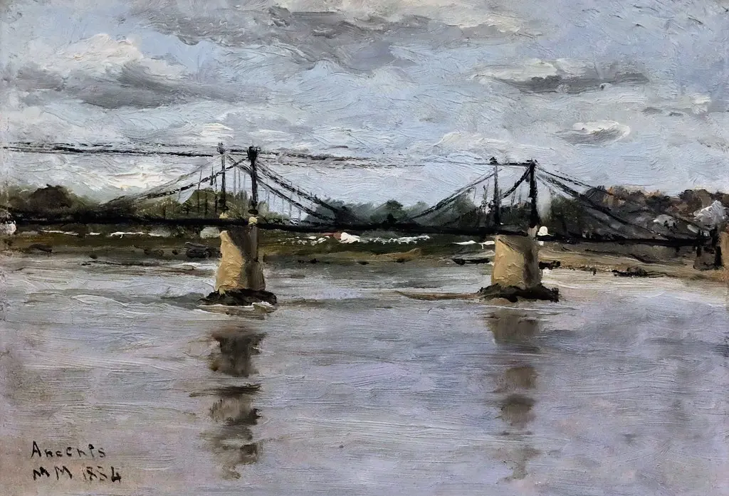 IMG_4763 Maxime Maufra. 1861-1918. Nantes Paris Vieux pont d'Ancenis. Old Ancenis Bridge. 1884 Nantes Musée d'Arts.
