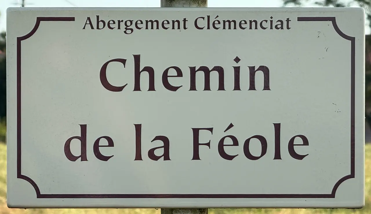 Plaque Chemin Féole - L'Abergement-Clémenciat (FR01) - 2025-07-01 - 1