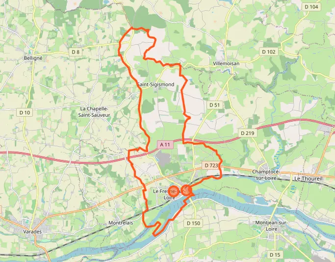 Carte Ingrandes-le-Fresne-sur-Loire