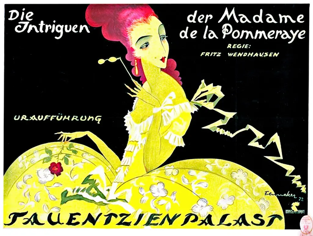 FENNEKER, Josef. Die Intriguen Madame de la Pommeraye, Fauentzienpalast, 1922