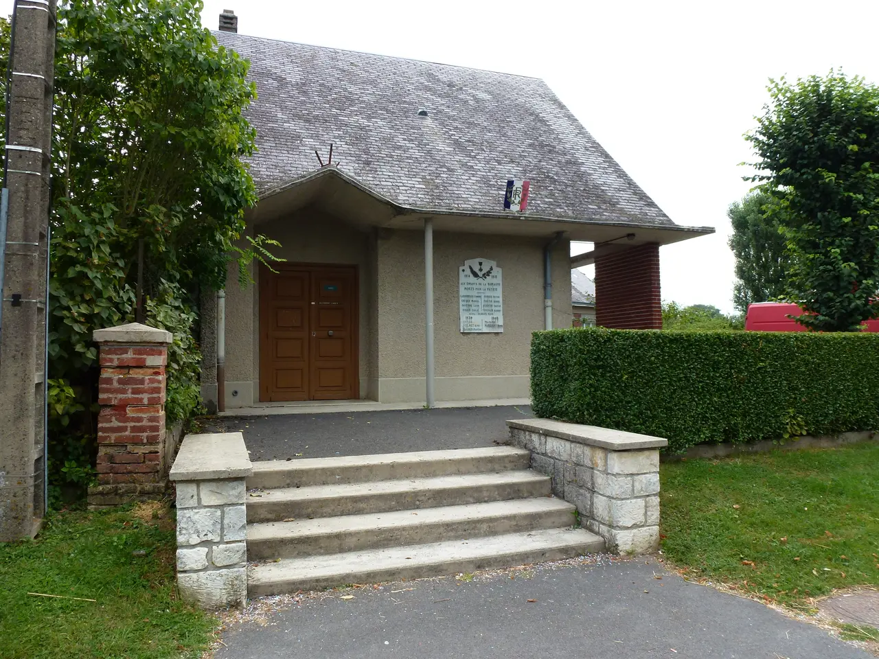 La Romagne (Ardennes) entrée de la mairie