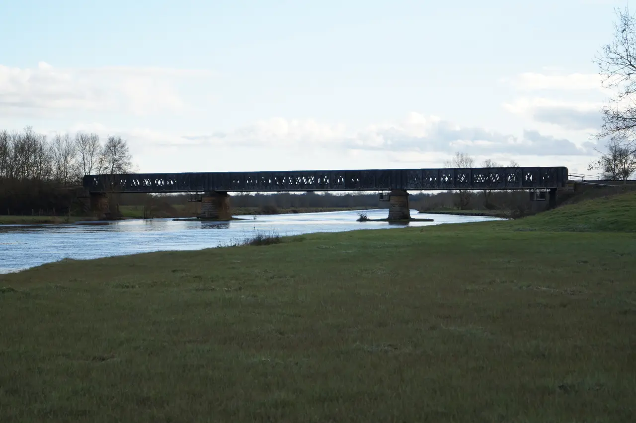 Viaduc sur le Lay depuis Le Champ-Saint-Père (Éduarel, 19 février 2016)