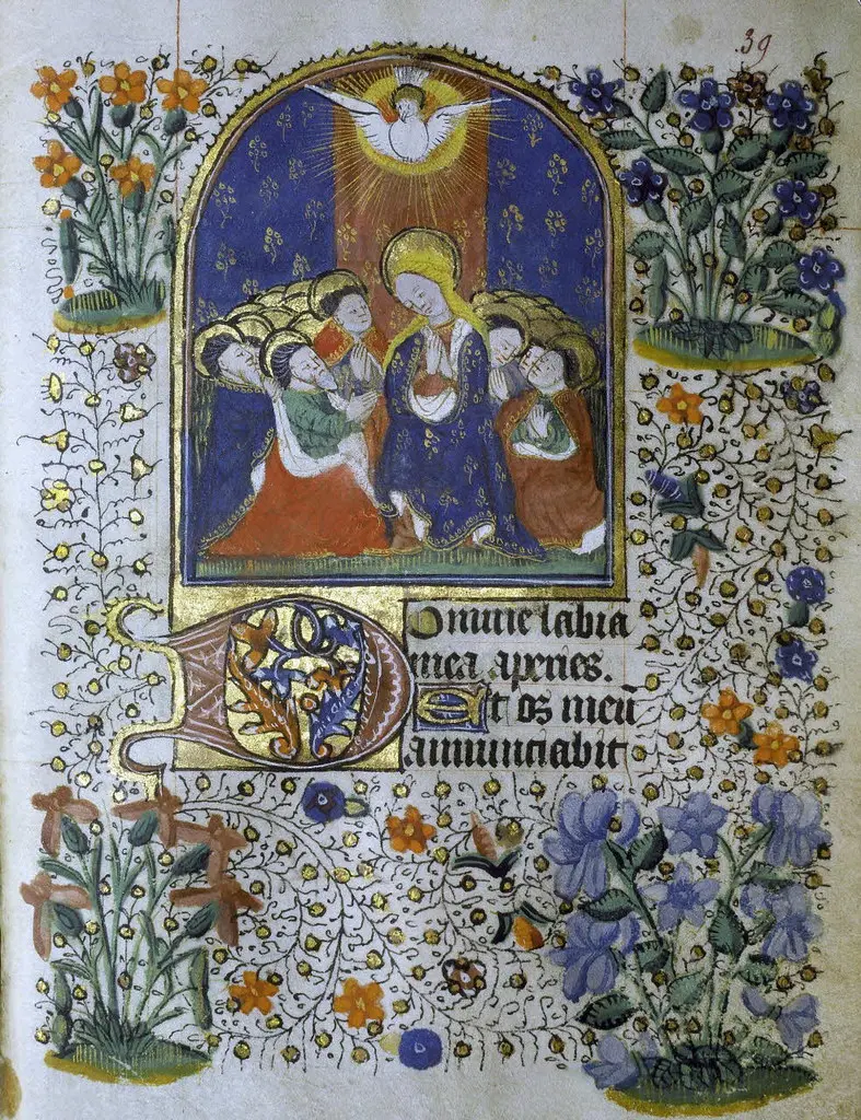 Livre d'heures - La Pentecôte