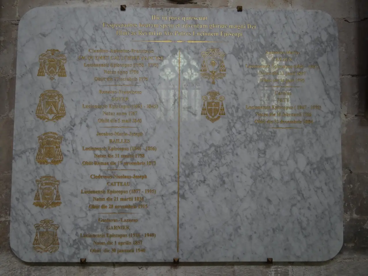 Luçon, Cathédrale Notre-Dame-de-l'Assomption, Caveau des évêques 4